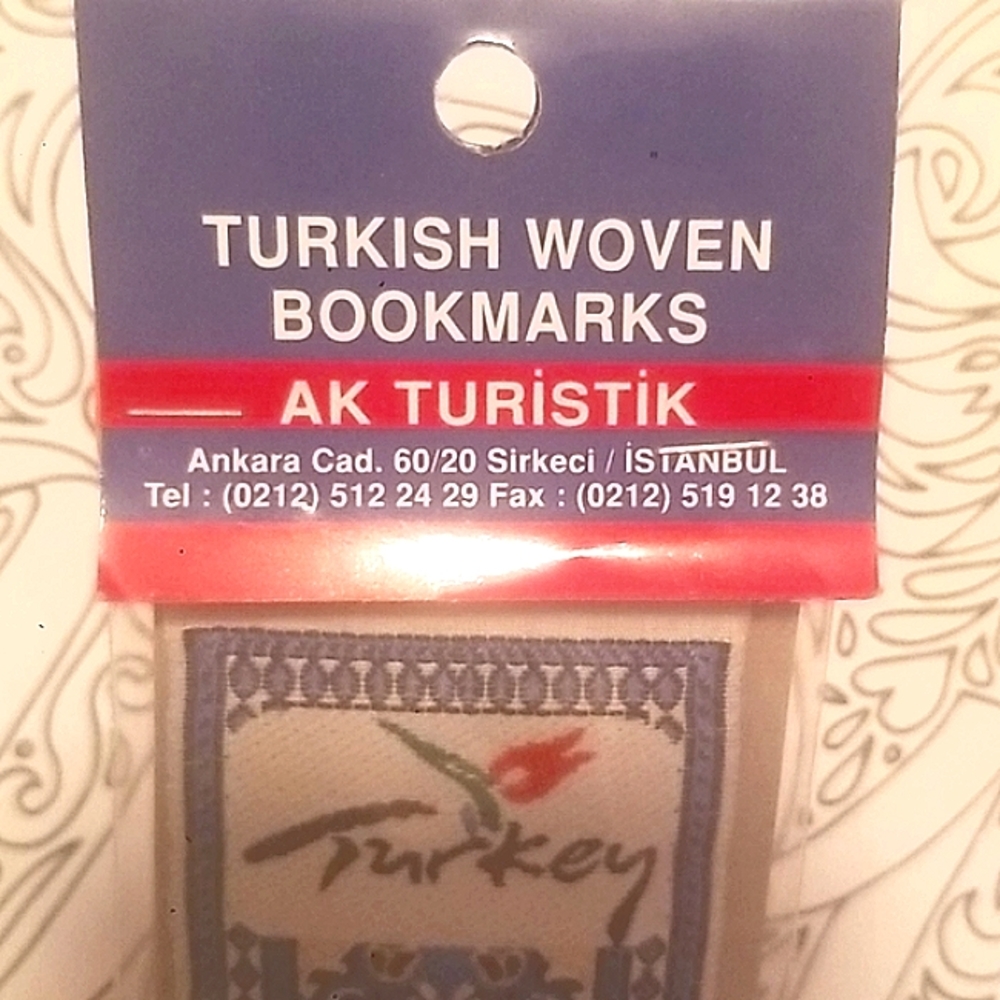 VINTAGE TURKISH WOVEN BOOKMARK